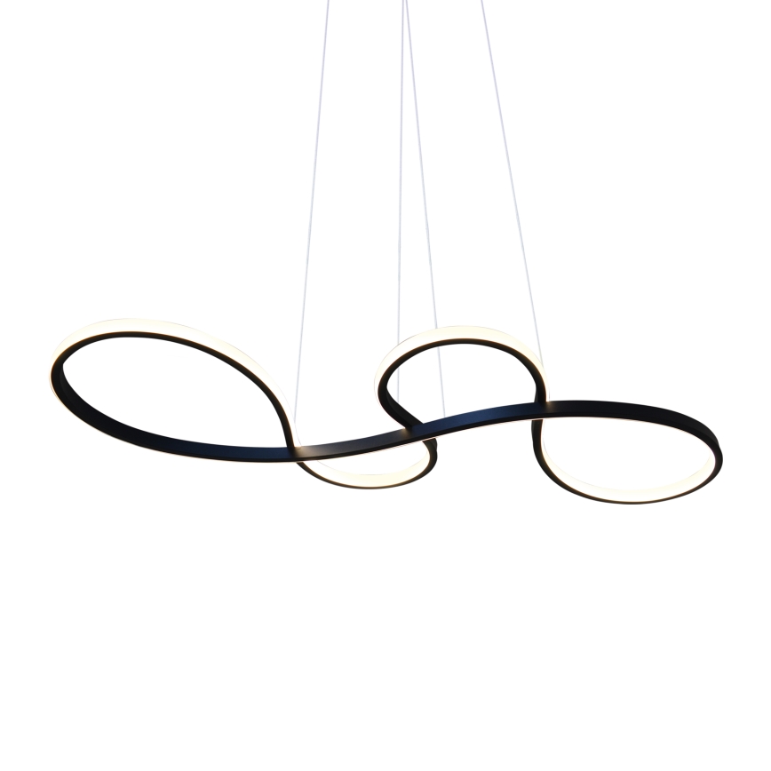 LED Csillár zsinóron SALSA LED/38W/230V 4000K fekete