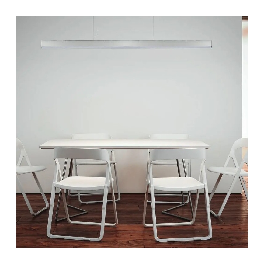 LED Csillár zsinóron SAMSUNG CHIP LED/40W/230V 4000K ezüst