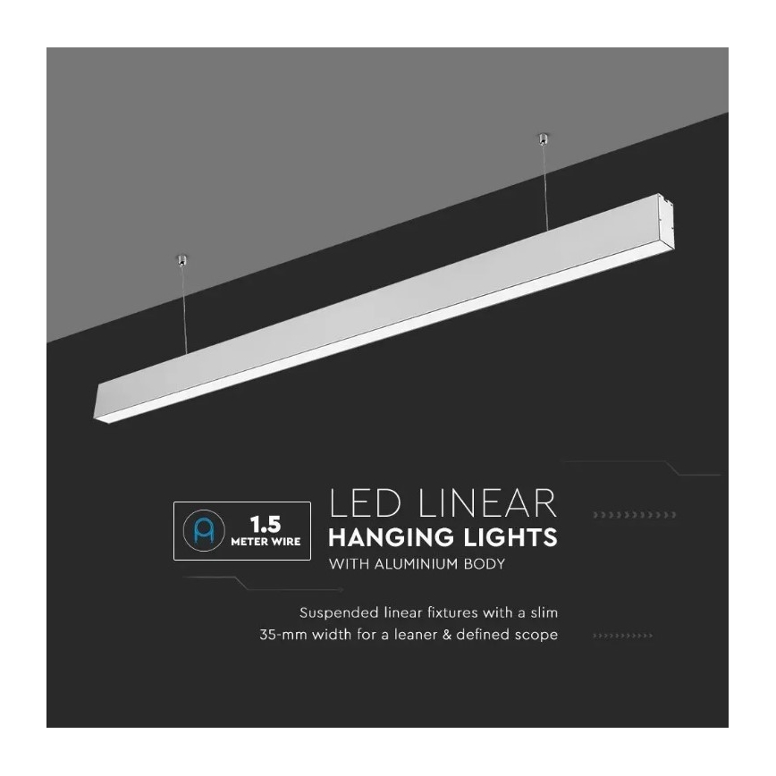 LED Csillár zsinóron SAMSUNG CHIP LED/40W/230V 4000K ezüst