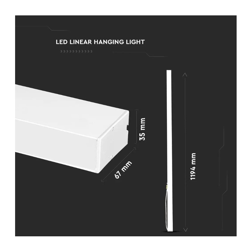 LED Csillár zsinóron SAMSUNG CHIP LED/40W/230V 4000K fehér