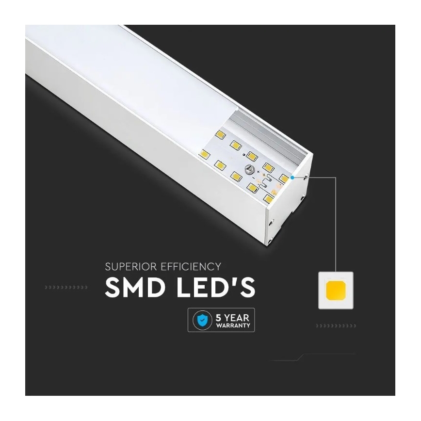 LED Csillár zsinóron SAMSUNG CHIP LED/40W/230V 6400K fehér