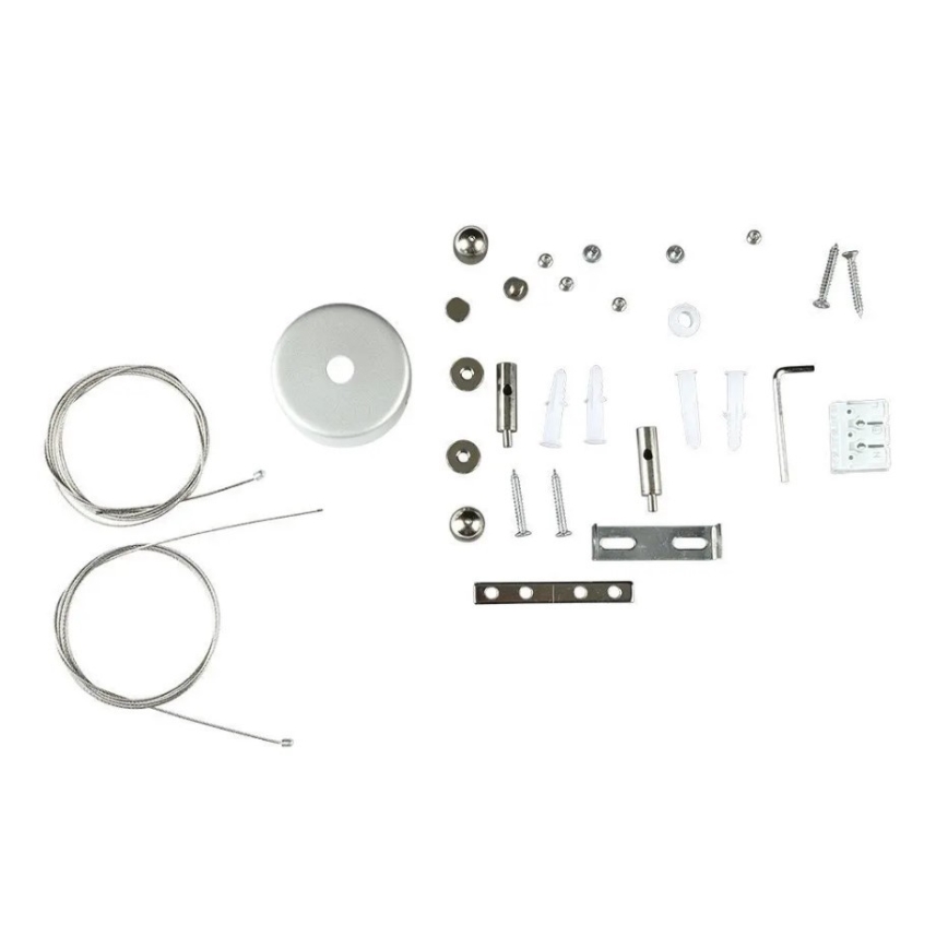 LED Csillár zsinóron SAMSUNG CHIP LED/40W/230V 6400K fekete