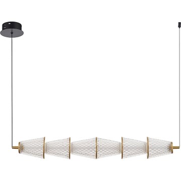 LED Csillár zsinóron SANSA LED/11W/230V arany/átlátszó