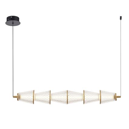 LED Csillár zsinóron SANSA LED/11W/230V arany/átlátszó