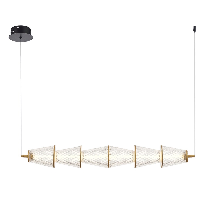 LED Csillár zsinóron SANSA LED/11W/230V arany/átlátszó