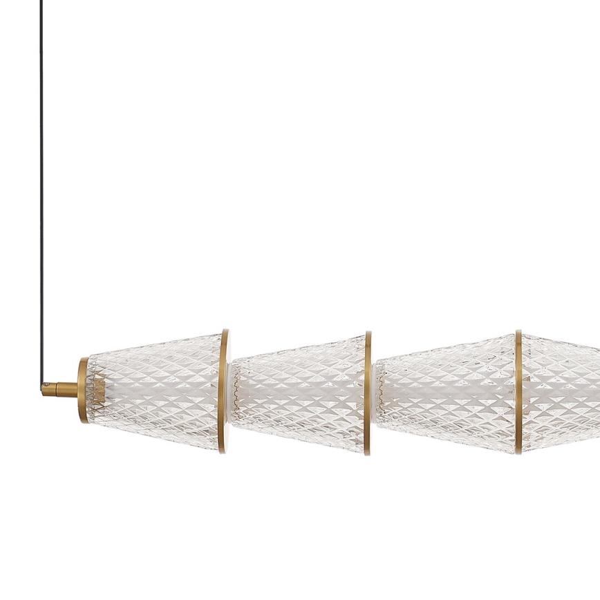 LED Csillár zsinóron SANSA LED/11W/230V arany/átlátszó