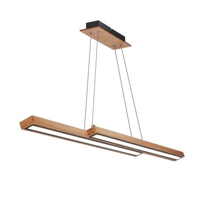 LED csillár zsinóron SENTO LED/19W/230V fa kivitel