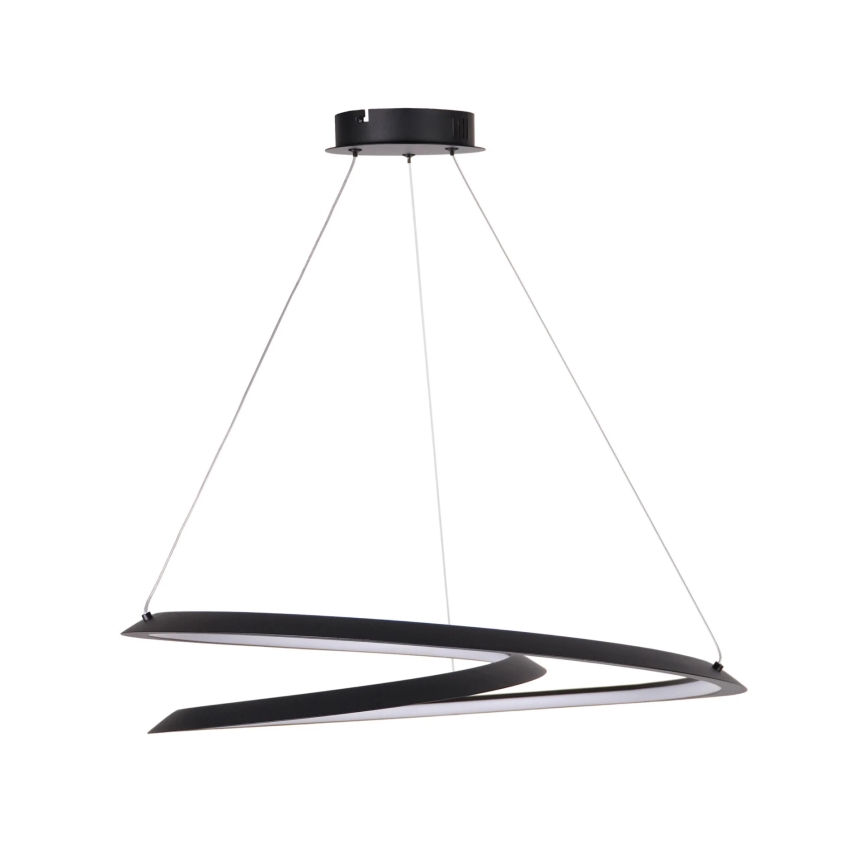 LED Csillár zsinóron TANGO LED/44W/230V 4000K átm. 60 cm fekete