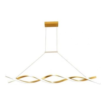 LED Csillár zsinóron TWIST LED/37W/230V 4000K 120 cm arany