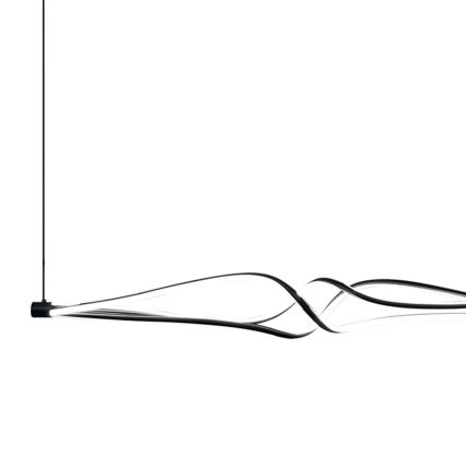 LED Csillár zsinóron TWISTER LED/56W/230V fekete