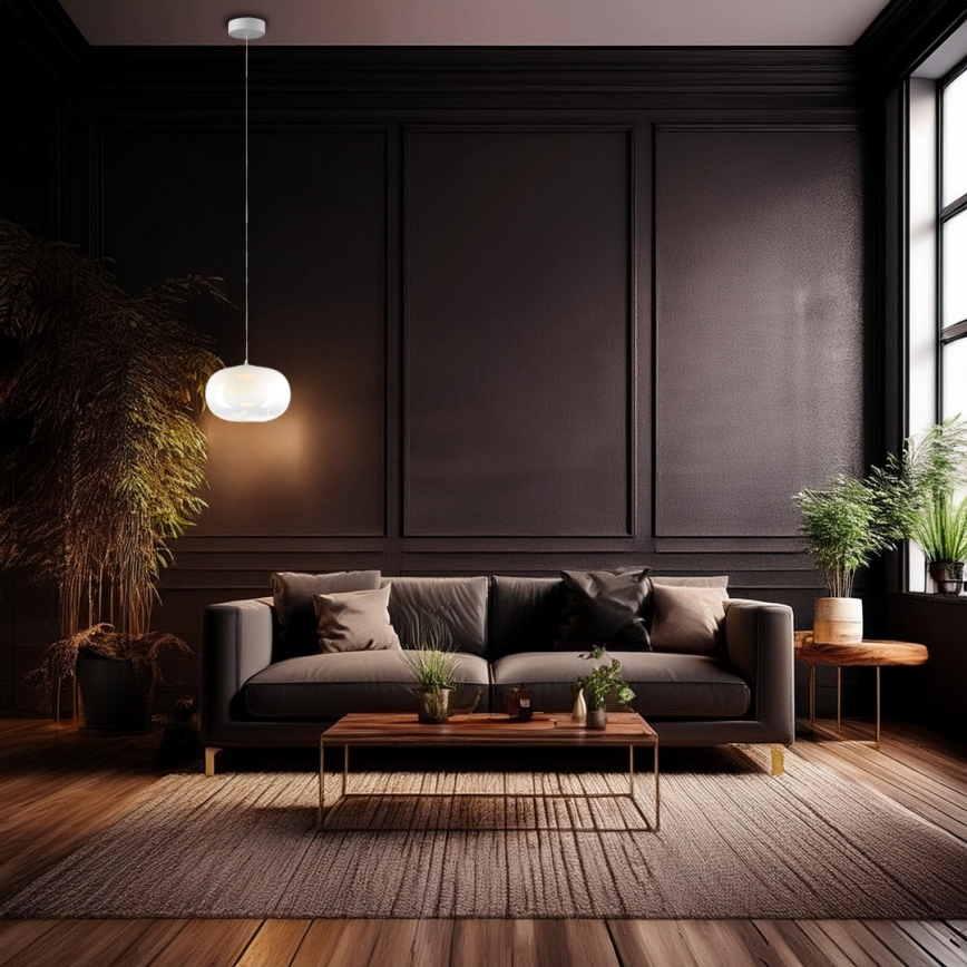 LED Csillár zsinóron VASO LED/4W/230V átm. 18 cm fehér