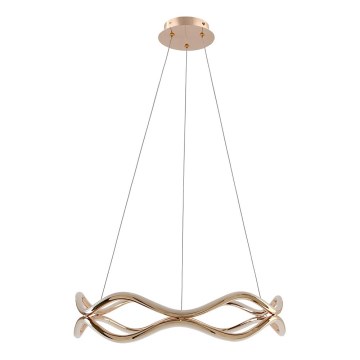 LED csillár zsinóron VAVE LED/28W/230V rózsaarany