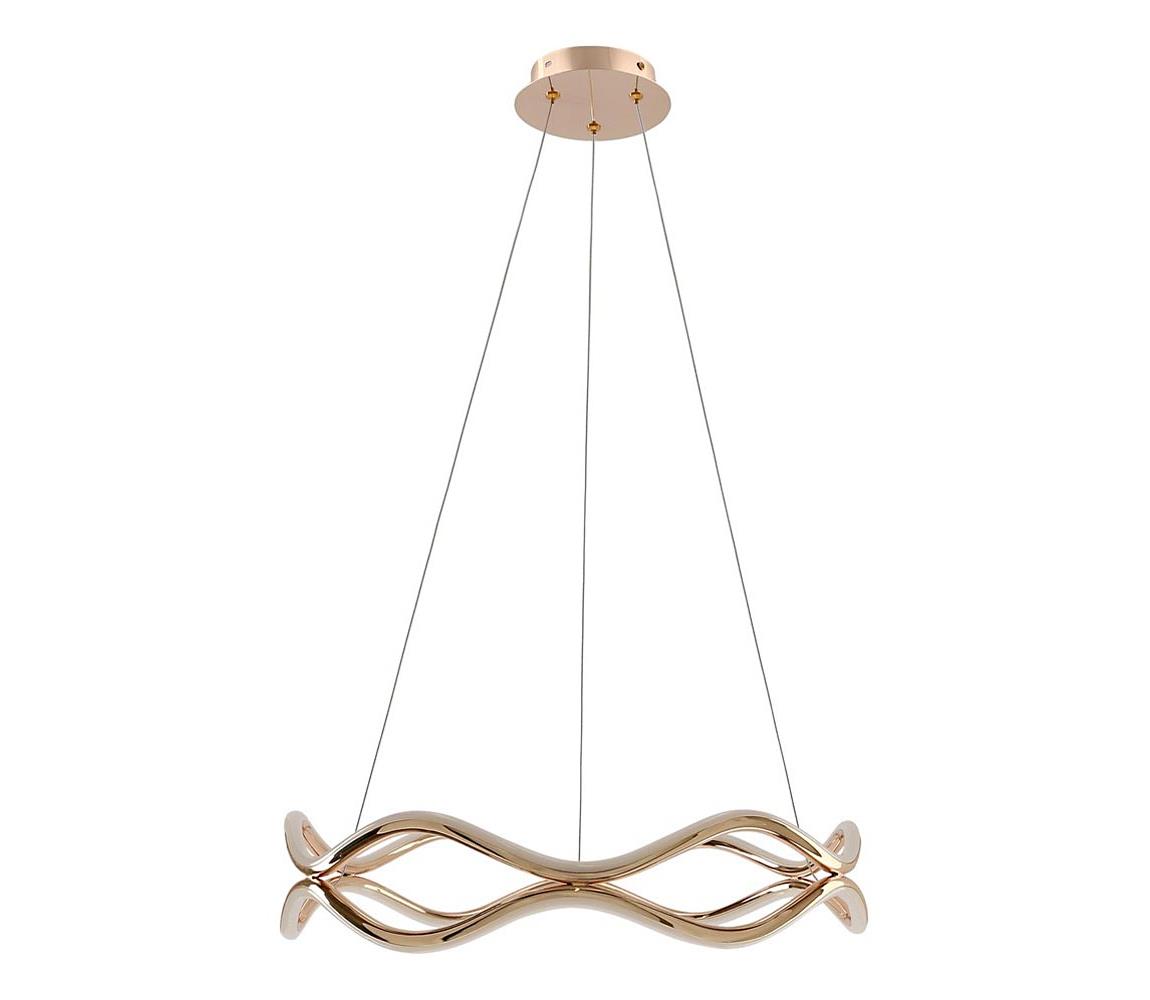 LED csillár zsinóron VAVE LED/28W/230V rózsaarany 34