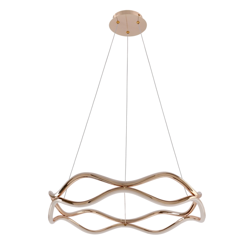 LED csillár zsinóron VAVE LED/28W/230V rózsaarany