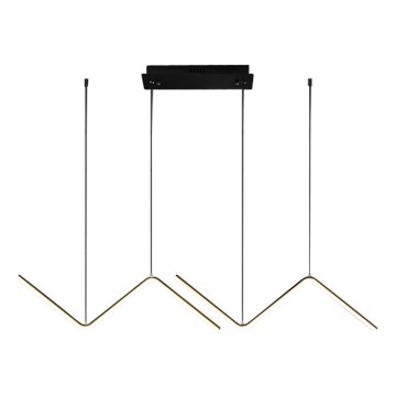 LED Csillár zsinóron VERTE 2xLED/11W/230V fekete