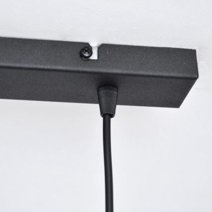 LED Csillár zsinóron VOLTA 2xE27/15W/230V fekete/arany