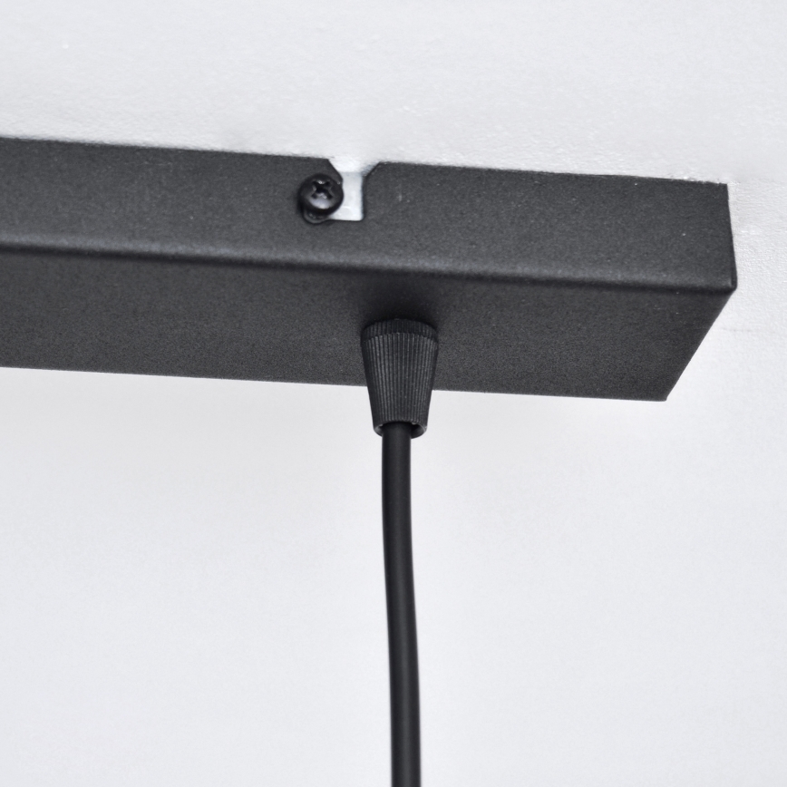 LED Csillár zsinóron VOLTA 2xE27/15W/230V fekete/arany