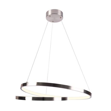 LED Csillár zsinóron ZEFIRA LED/40W/230V 4000K átm. 50 cm fényezett króm