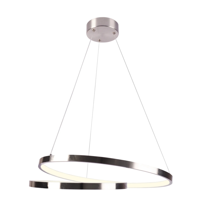 LED Csillár zsinóron ZEFIRA LED/40W/230V 4000K átm. 50 cm fényezett króm