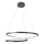 LED Csillár zsinóron ZEFIRA LED/52W/230V 4000K átm. 60 cm antracit