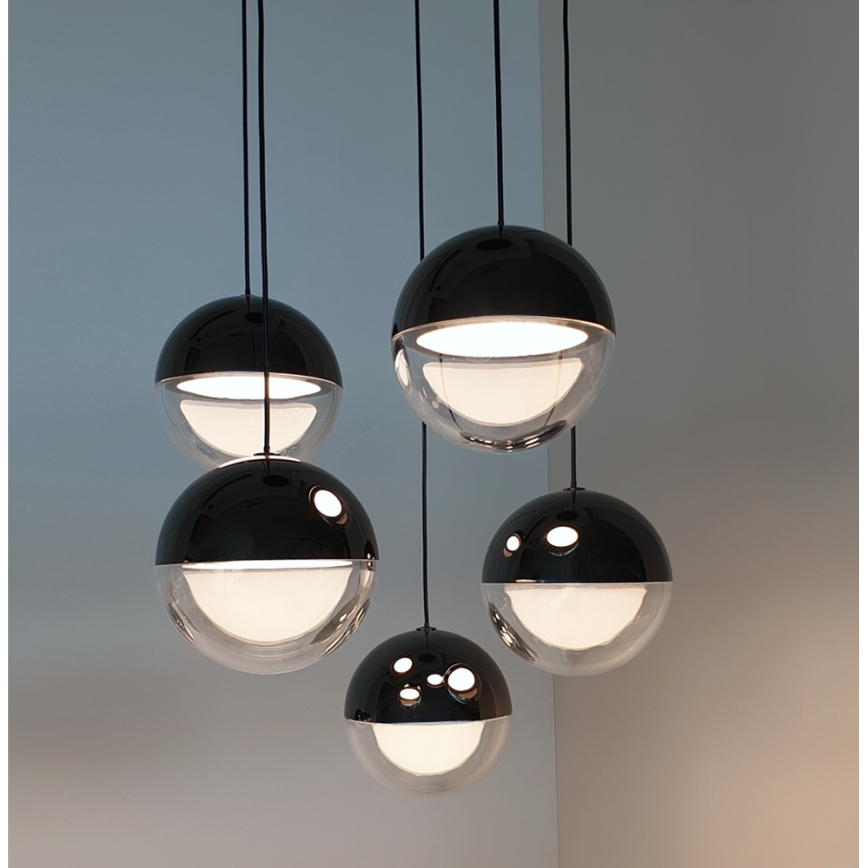 LED csillár zsinóron ZIREA LED/30W/230V fekete