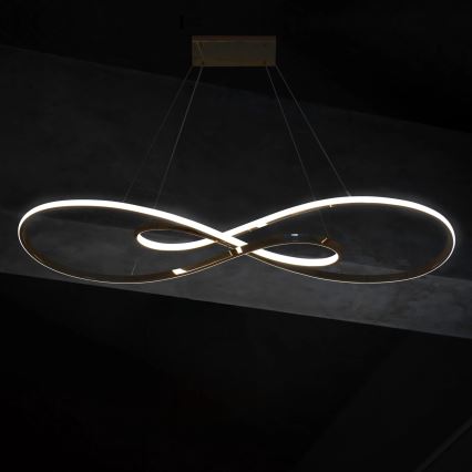 LED Csillár zsinóron ZUMBA LED/50W/230V arany