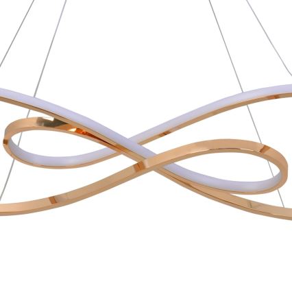 LED Csillár zsinóron ZUMBA LED/50W/230V arany