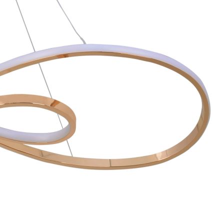 LED Csillár zsinóron ZUMBA LED/50W/230V arany