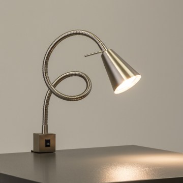 LED csíptetős lámpa 1xGU10/4,7W/230V matt króm