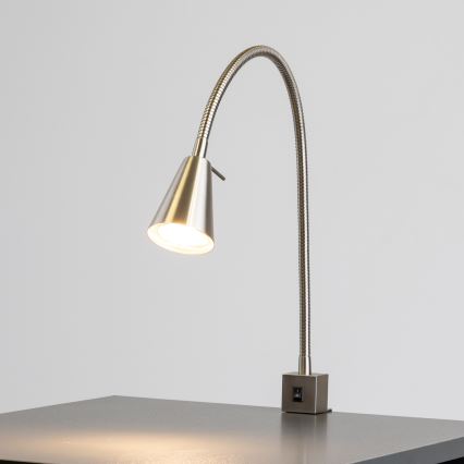 LED csíptetős lámpa 1xGU10/4,7W/230V matt króm