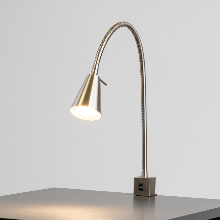 LED csíptetős lámpa 1xGU10/4,7W/230V matt króm