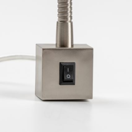 LED csíptetős lámpa 1xGU10/4,7W/230V matt króm