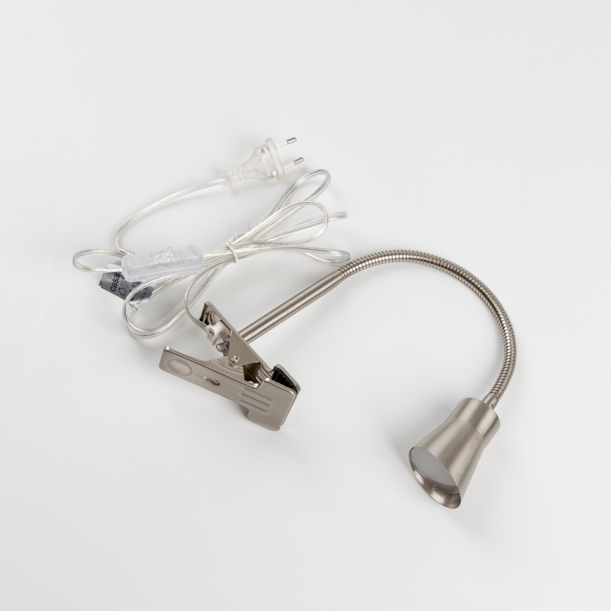 LED csíptetős lámpa LED/3,2W/230V matt króm