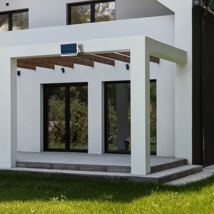 LED Dimmelhető kültér cső szürkületérzékelővel és napelemmel JIMMY 40W/5000 mAh 3,7V 6000K IP65 + távirányítás