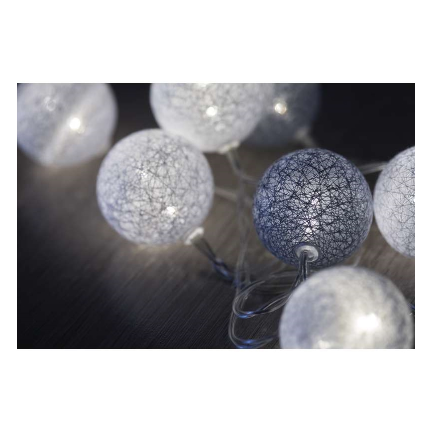 LED karácsonyi dekor GIRLANDA 10xLED/0,6W/2xAA tél