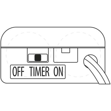 LED karácsonyi dekor GIRLANDA 10xLED/0,6W/2xAA tél