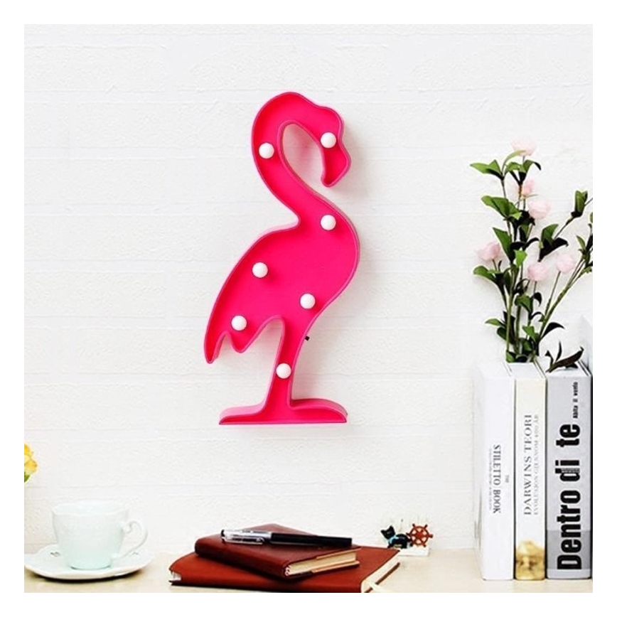 LED Dekor lámpa FLAMINGO LED/2xAA