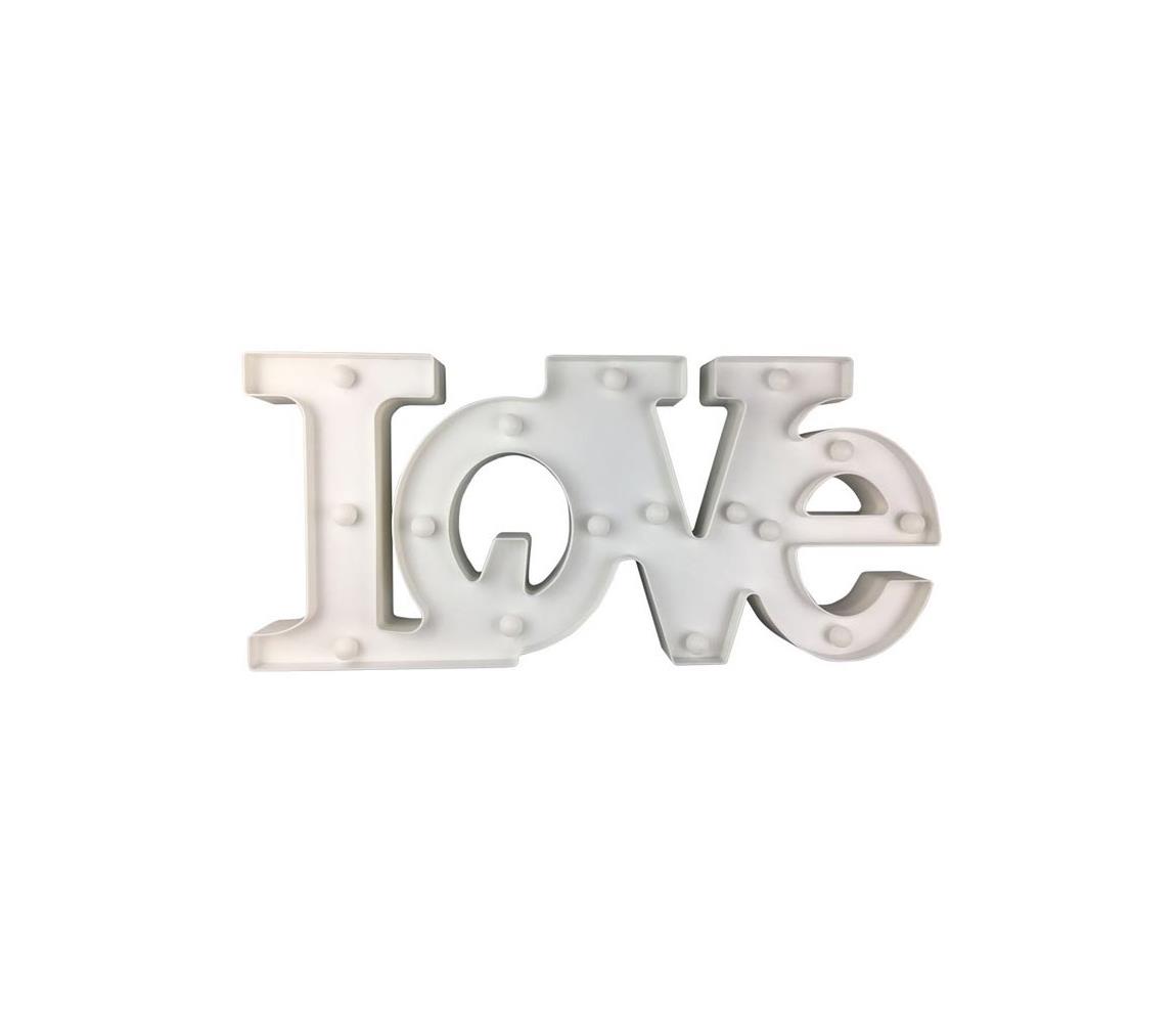 LED Dekor lámpa LOVE LED/2xAA EKD3935