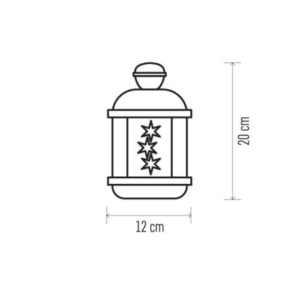LED Dekor Lámpás 12xLED/0,6W/3xAA