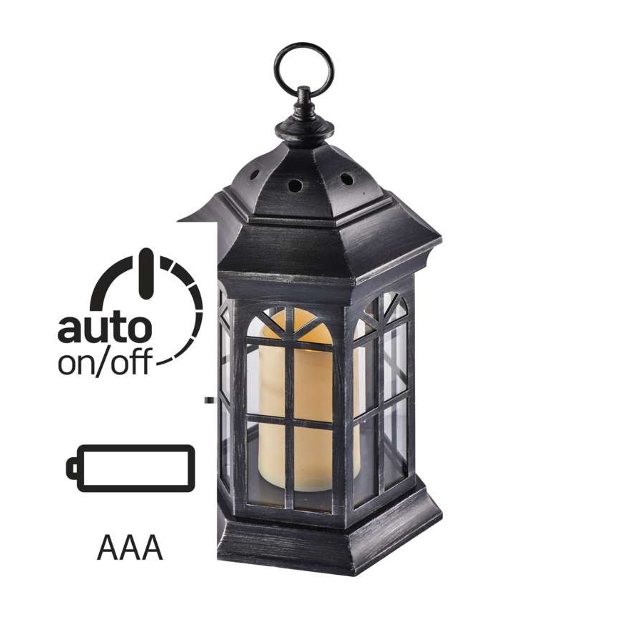 LED Dekor Lámpás 1xLED/0,6W/3xAAA fekete