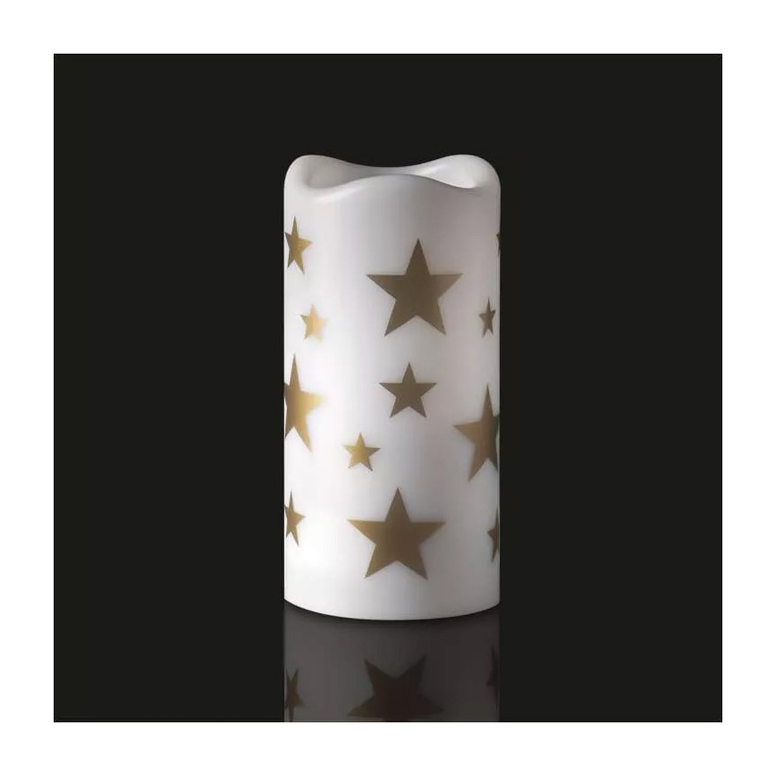 LED Dekor projektor LED/3xAAA csillagok meleg fehér