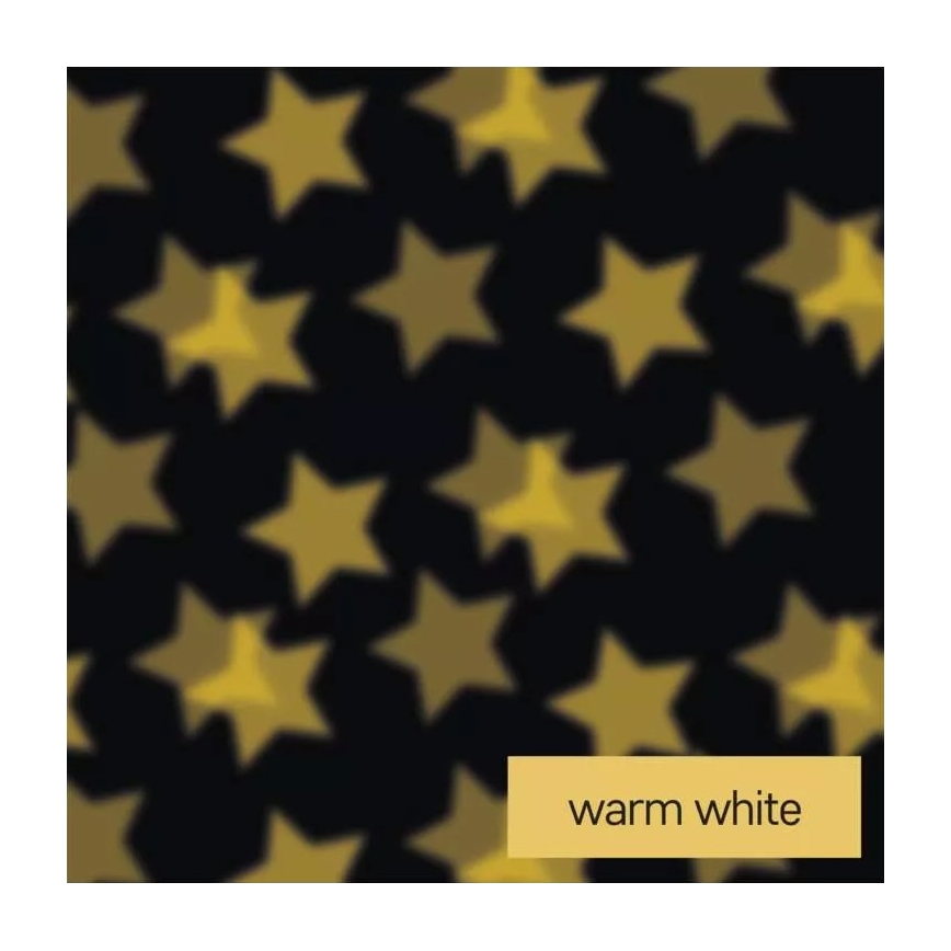 LED Dekor projektor LED/3xAAA csillagok meleg fehér