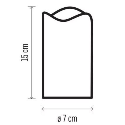 LED Dekor projektor LED/3xAAA csillagok meleg fehér