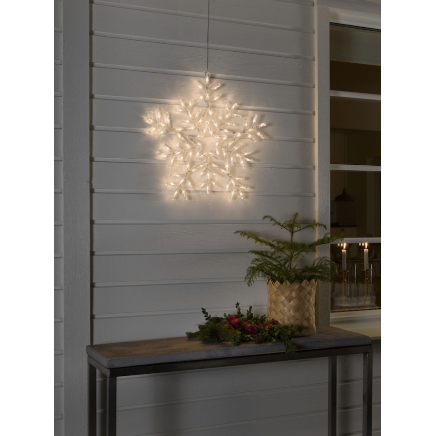 LED Dekoráció ablakba SNOW FLAKE 90xLED/230V