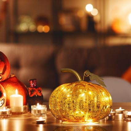 LED Dekoráció HALLOWEEN LED/2xAA tök