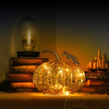 LED Dekoráció HALLOWEEN LED/2xAA tök