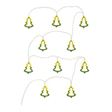 LED dekorációs fényfüzér 10xLED/2xAA 1,6m meleg fehér