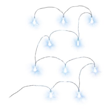 LED dekorációs fényfüzér 10xLED/2xAA 1,8m hideg fehér