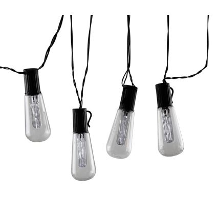 LED dekorációs fényfüzér EDISON 2,65 m 10xLED/2xAA