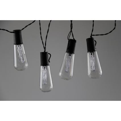 LED dekorációs fényfüzér EDISON 2,65 m 10xLED/2xAA
